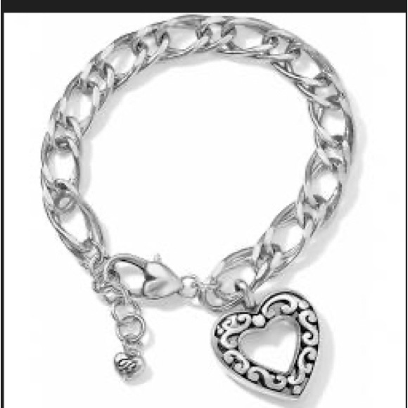 ๐ BRIGHTON Retired Open Heart Adjustable Silver Bracelet - Picture 5 of 5